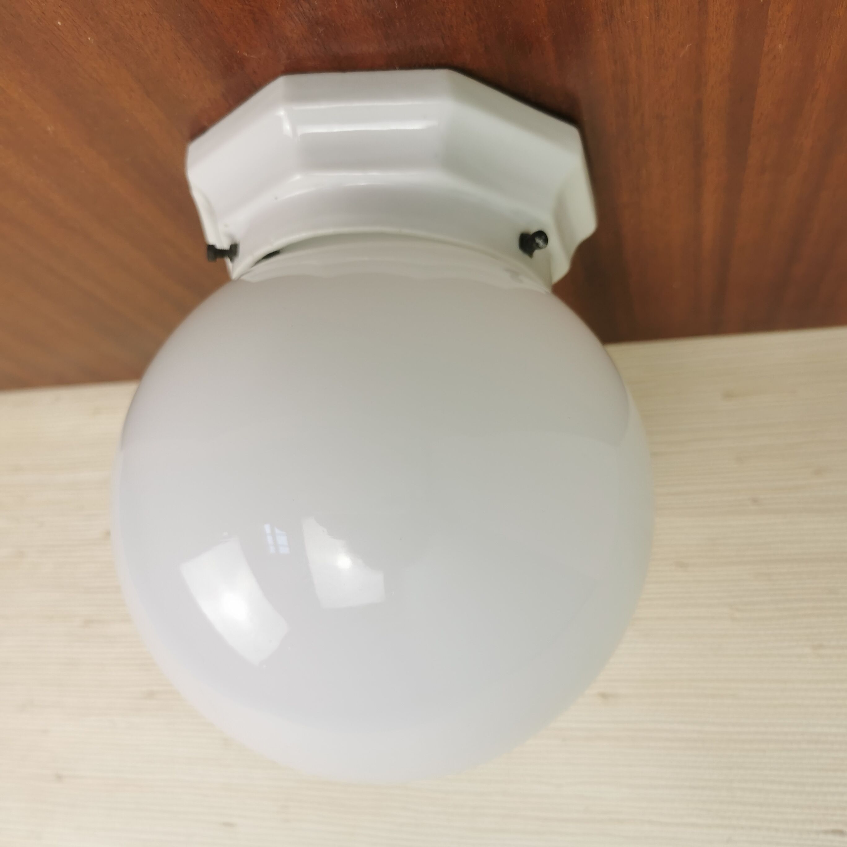 Ceiling lamp opaline ball