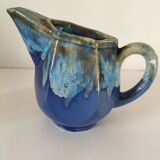 Enamelled ceramic pitcher signed alpho