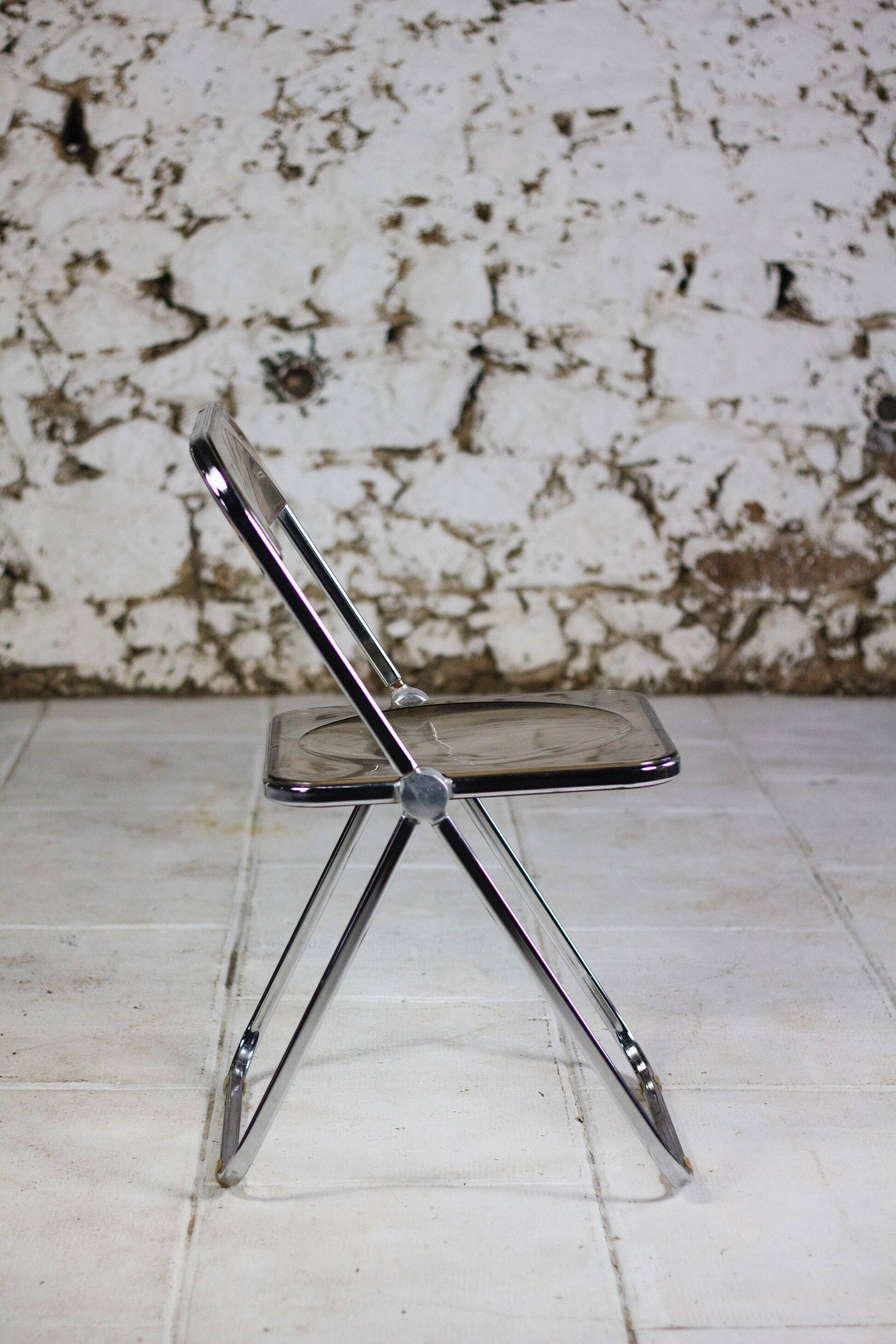 4 Plia chairs by Giancarlo Piretti for Castelli, 1970
