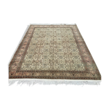 Vintage Square Turkish Rug 245x200 cm, Tribal Wool Carpet Large