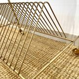 Vinyl holder side table