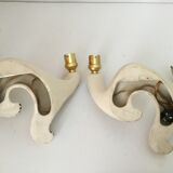 Wall light in vintage earthenware