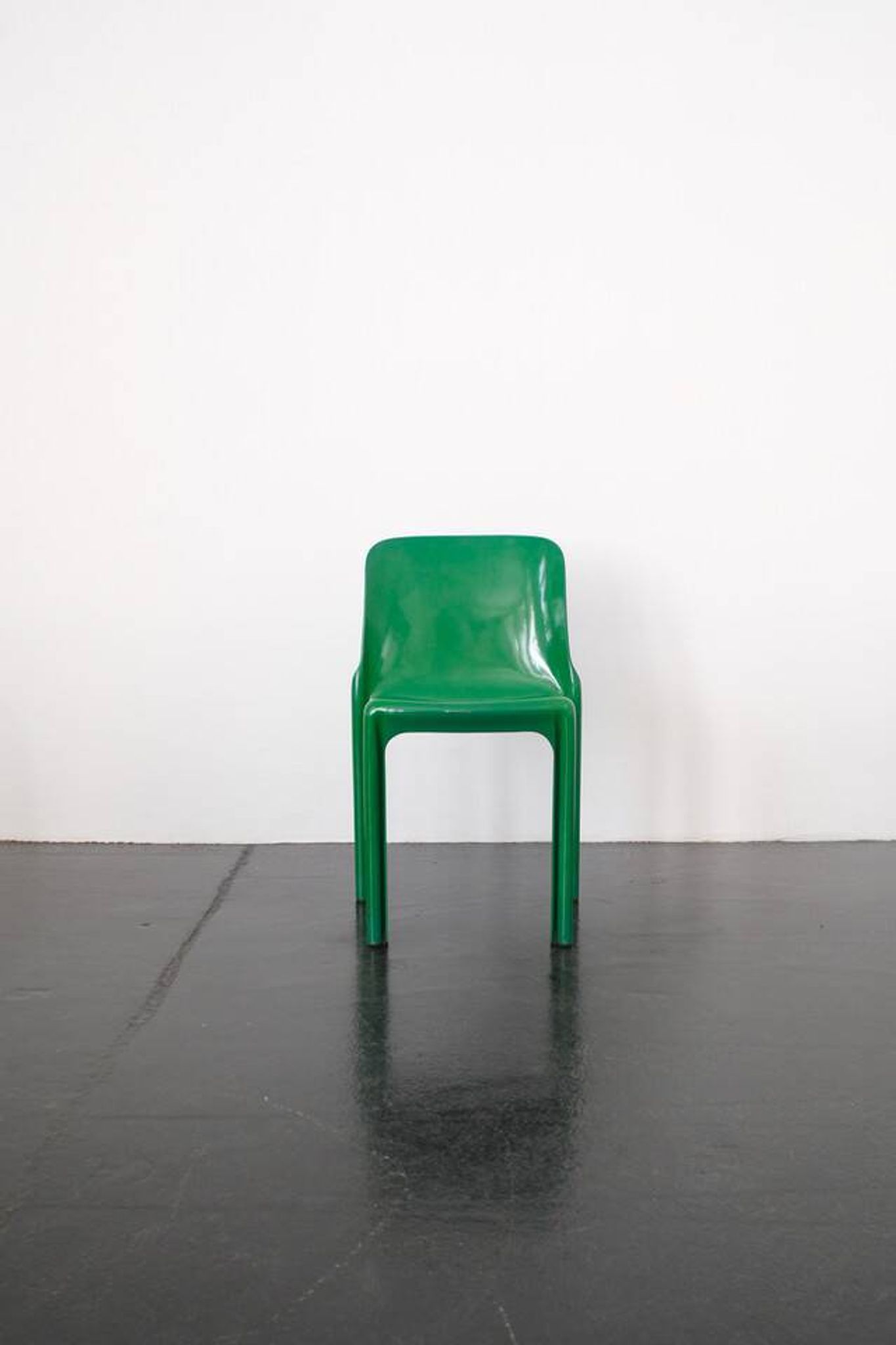 Green "Selene" chair by Vico Magistretti / Artemide
