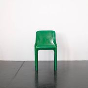 Green "Selene" chair by Vico Magistretti / Artemide