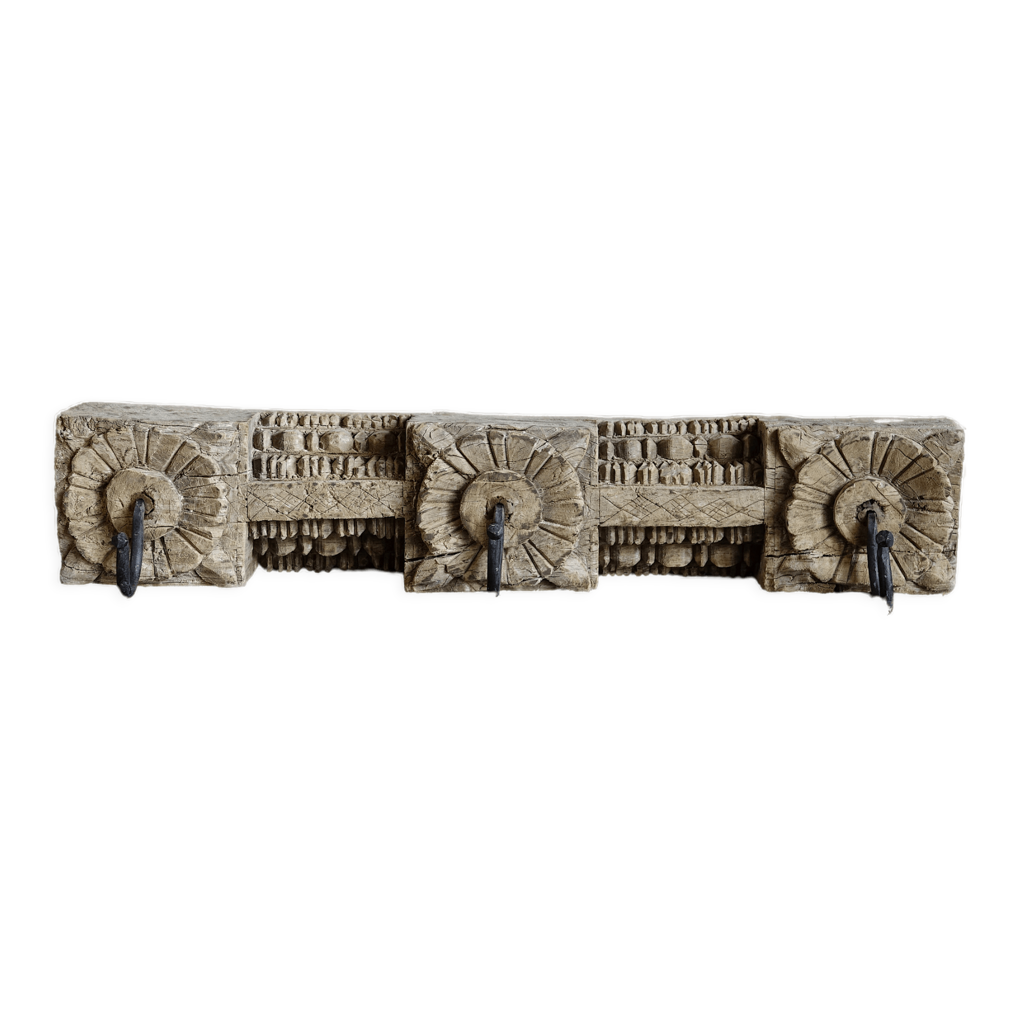 Wooden coat rack