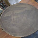 Oval mirror with gold patina