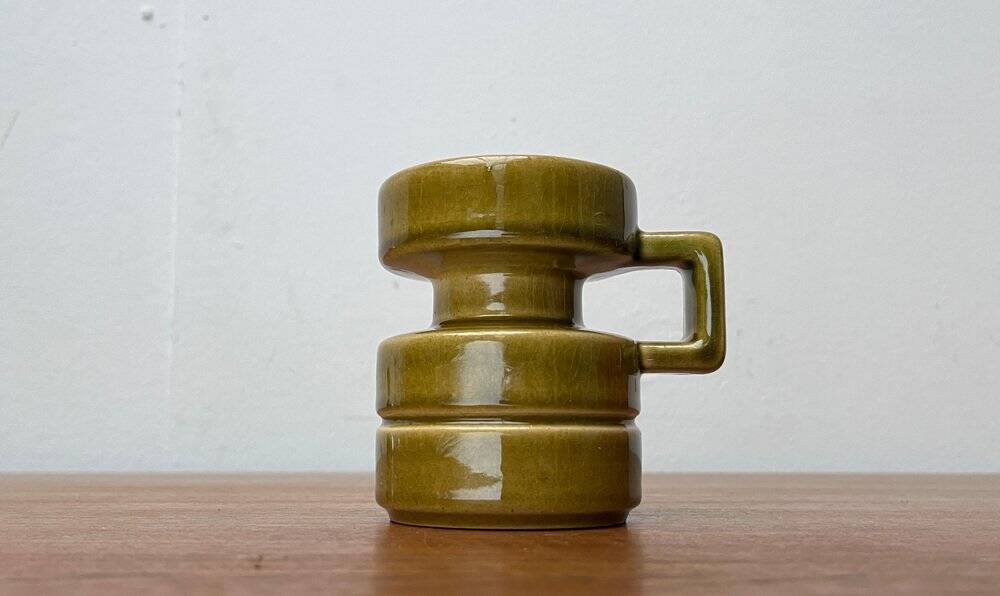 Mid-century West German pottery candlestick WGP by Cari Zalloni for Steuler, 1960s.