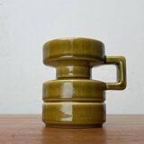 Mid-century West German pottery candlestick WGP by Cari Zalloni for Steuler, 1960s.