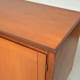 Row 3 doors clear teak, 1960