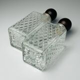 Tantalus Vintage Decanters for Cognac and Whisky, Italy, 1960s, set of 2