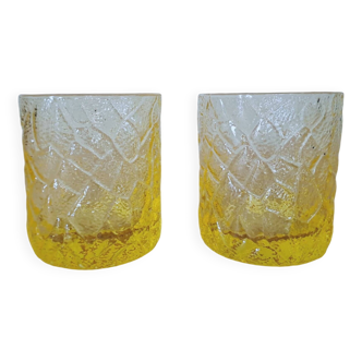 Two whiskey or orangeade glasses