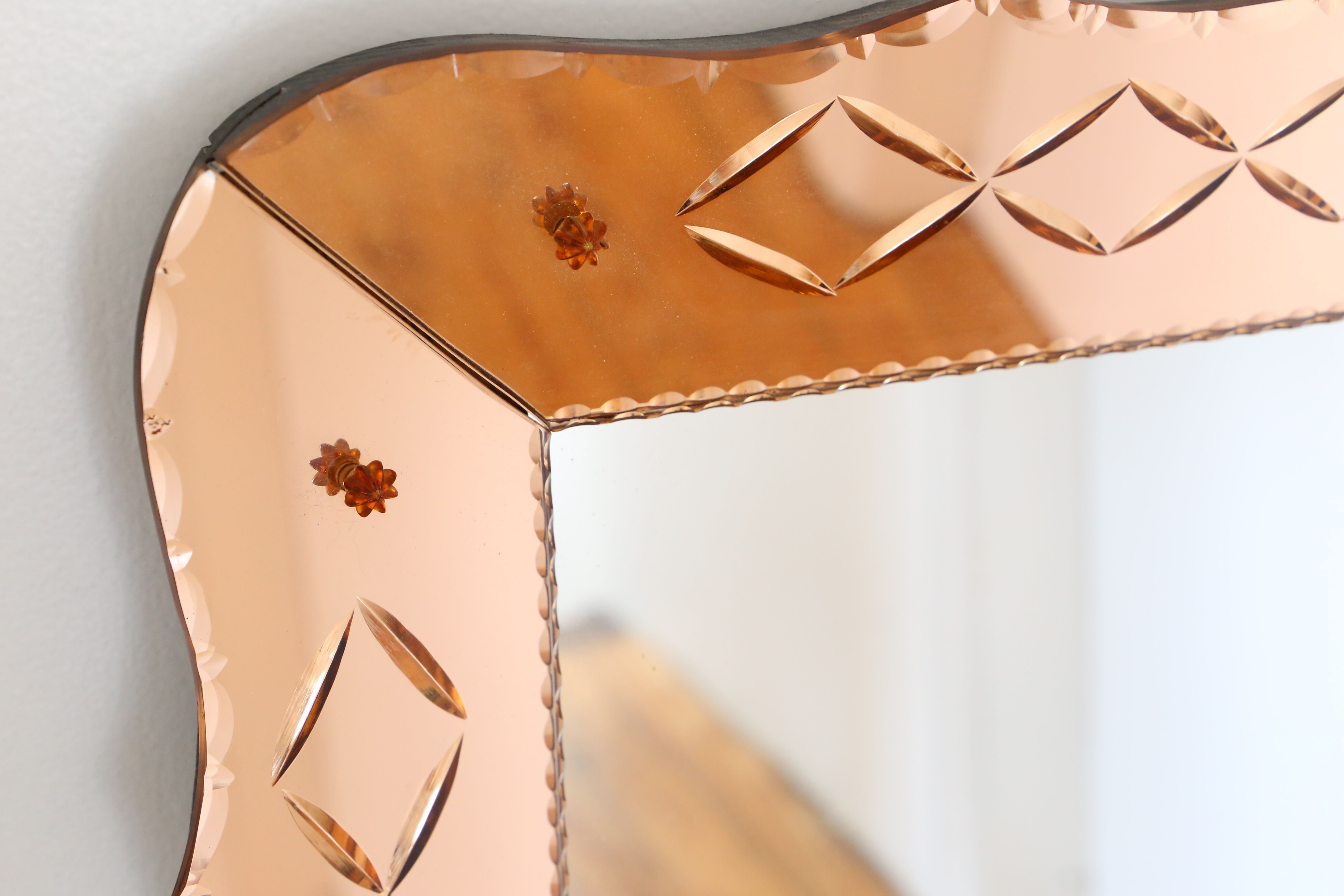 Mirror pop years 60/70, antique, art deco 70x100cm