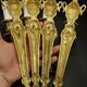 Set of 4 Louis XVI style 1-light wall lights from the 19th century - gilded bronze
