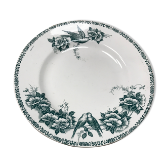 Decorative plate St Amand porcelain