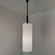 Staff Leuchten cylindrical opaline pendant light from the 60s