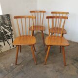 Set of 4 vintage bar bistro chairs