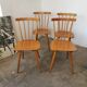 Set de 4 chaises bistrot à barreaux vintage