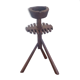 Brutalist ashtray in solid oak 50s