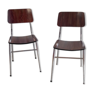 Duo de chaises formica