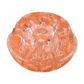 Centre de table pique fleurs en verre Made in France années 1970