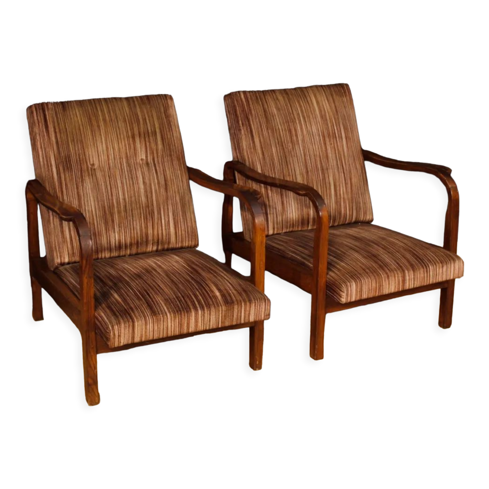 Pair of Italian design armchairs from 70s