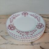 Flat plates Lunéville model Sébastopol With Lions of Faience