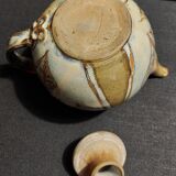 20th century ceramic tea service signed Jean Claude Seris