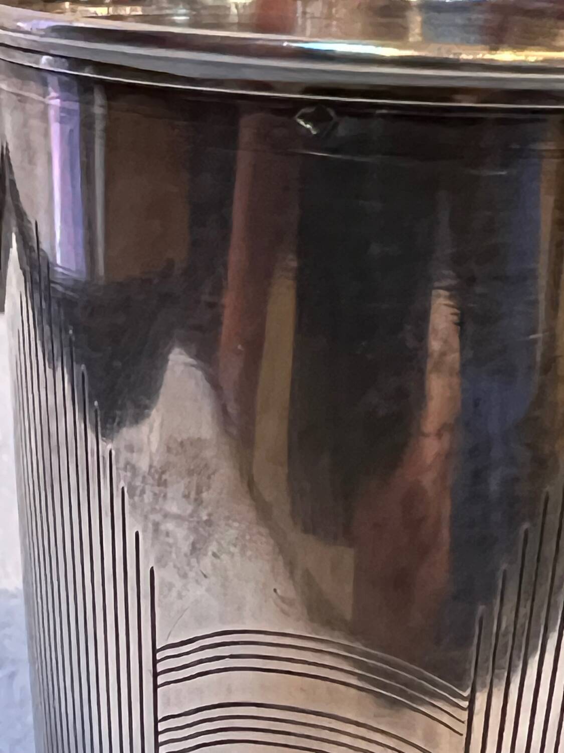 Silver-plated tumbler