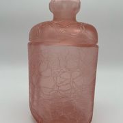 Pink vintage cotton pot in cracked glass paste Marcel Franck