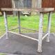 Vintage metal table from an industrial workshop for a makeover