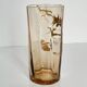 Vase en cristal à décor doré de branches et d'oiseaux, fin XIXe siècle