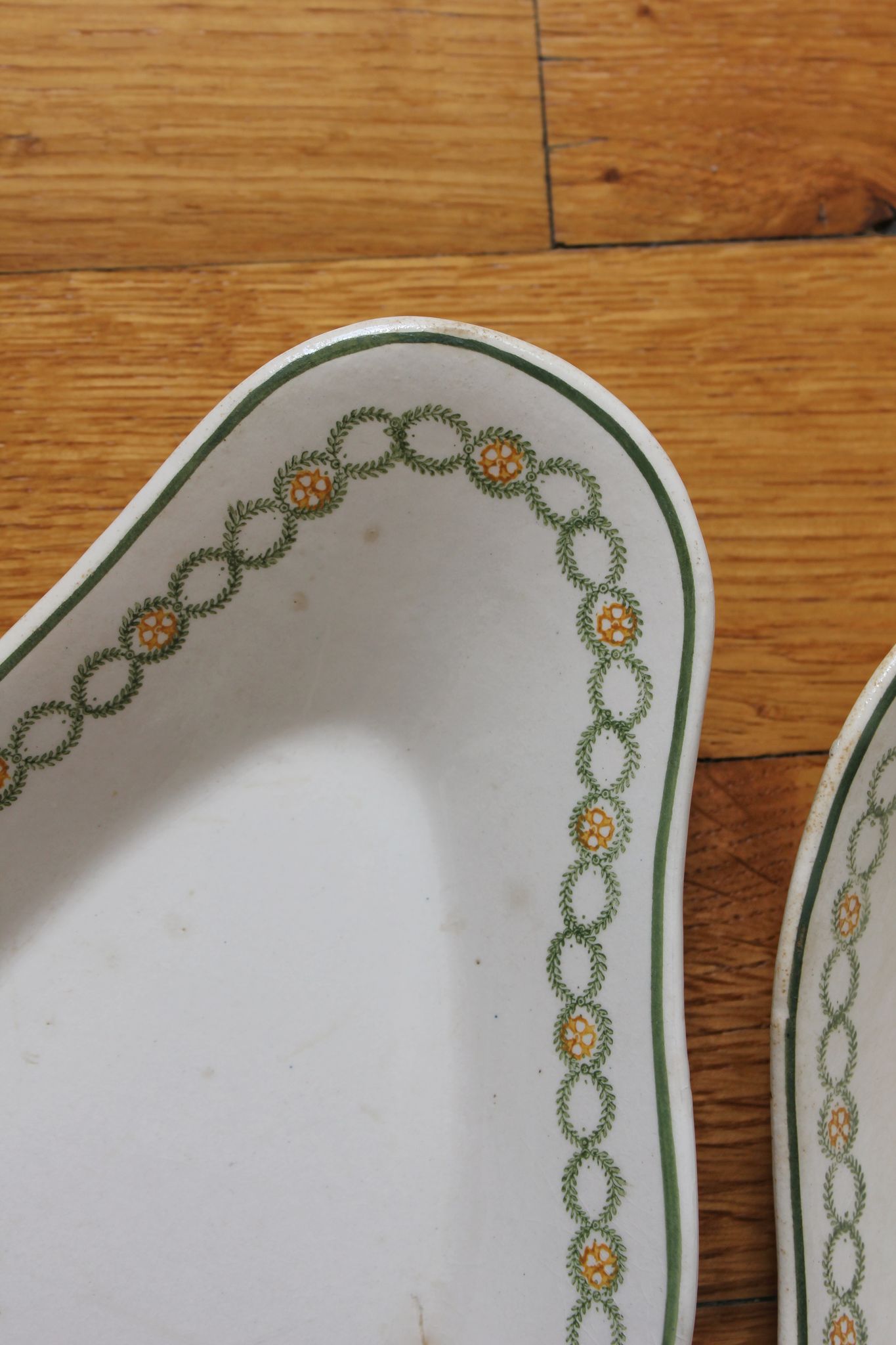 Set de 2 raviers en terre de fer Longwy