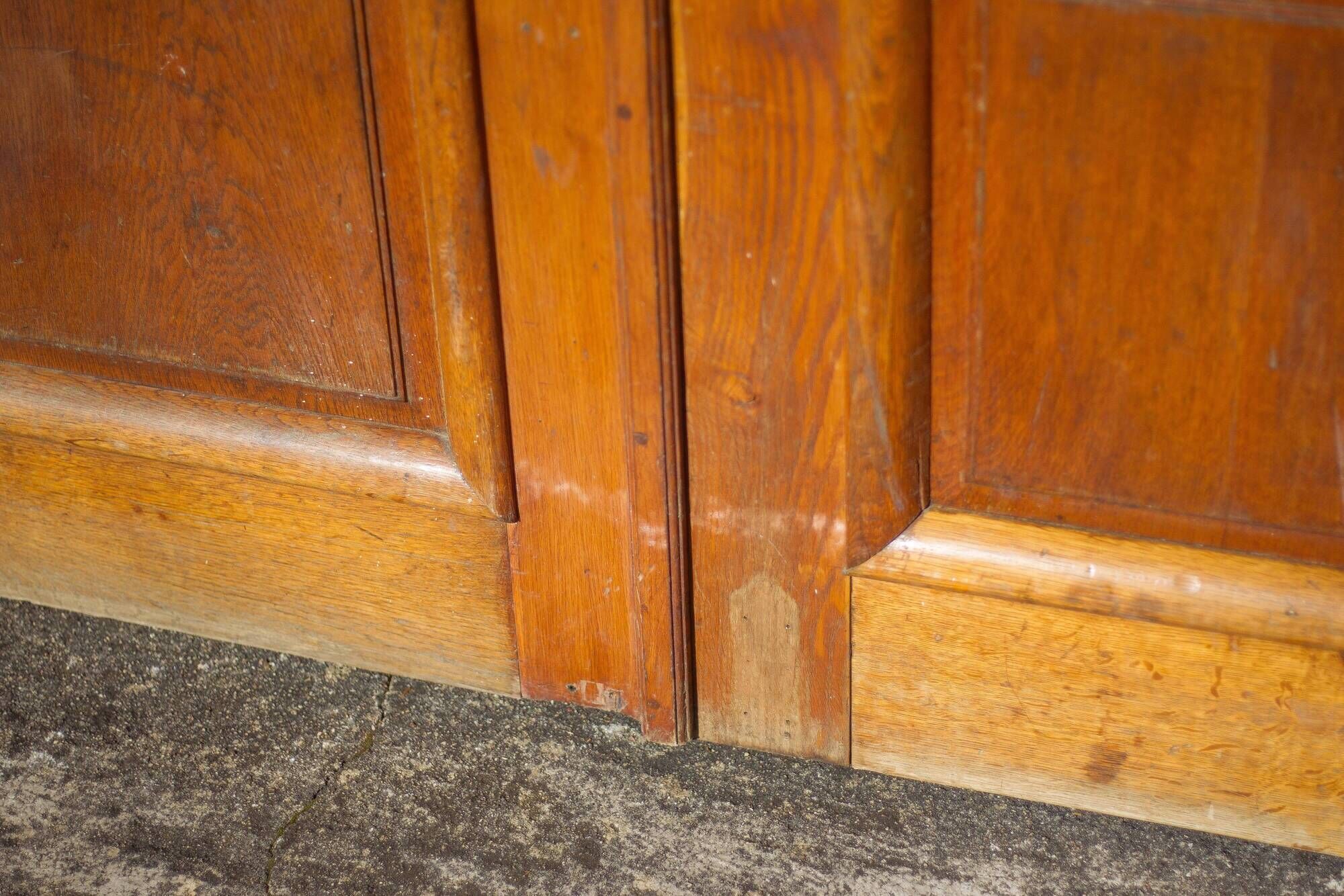 Double old door, old wooden door, large vintage door