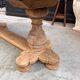 Oval table in solid oak