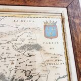 Antique 1631 map of the Duchy of Anjou by Guillaume Blaeu (1571-1638) after Lézin Guyet (1515-158)