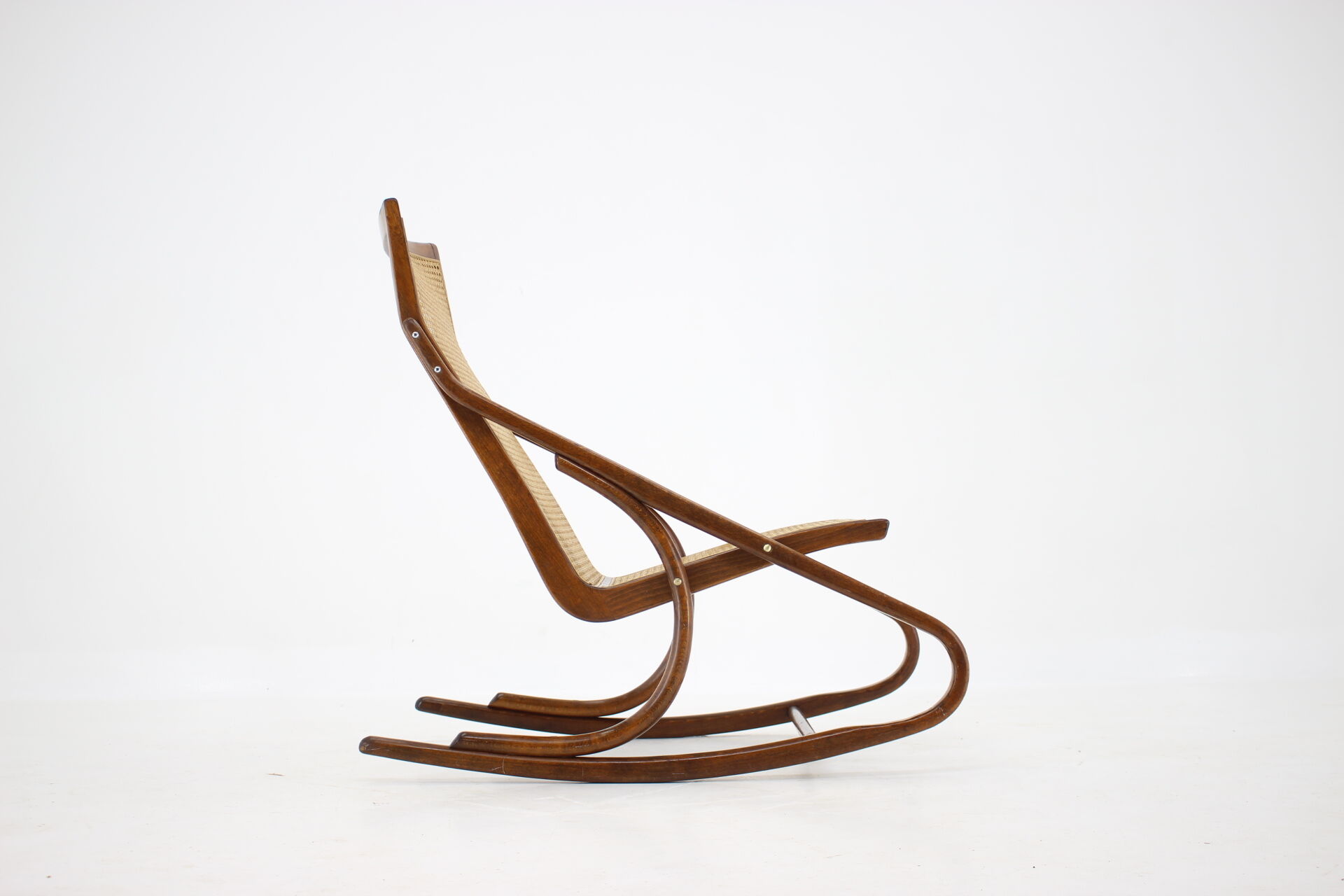 1960s Antonin Suman Bentwood Rocking Chair, Czechoslovakia
