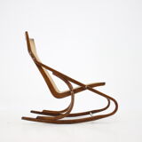 1960s Antonin Suman Bentwood Rocking Chair, Czechoslovakia