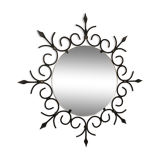 Nice mirror sun wrought iron vintage 60cm