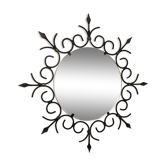 Nice mirror sun wrought iron vintage 60cm