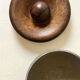 Scandinavian modernist metal and wood empty pocket box, unique piece from 1950.