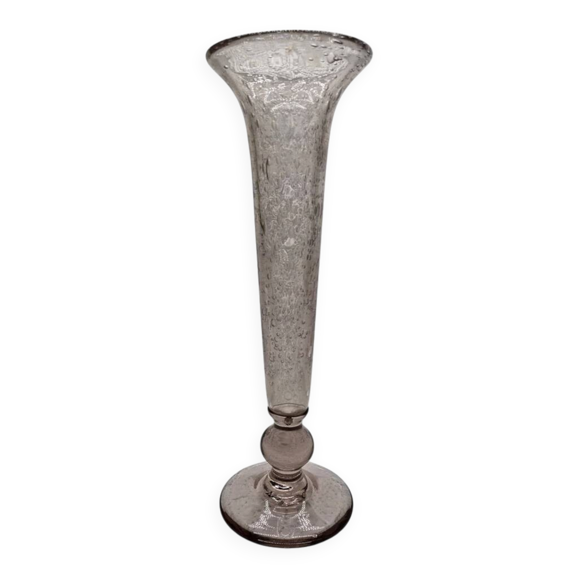 Vase en verre bullé style Biot
