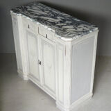 Art deco wood and marble sideboard