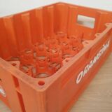 Vintage Orangina advertising bottle crate