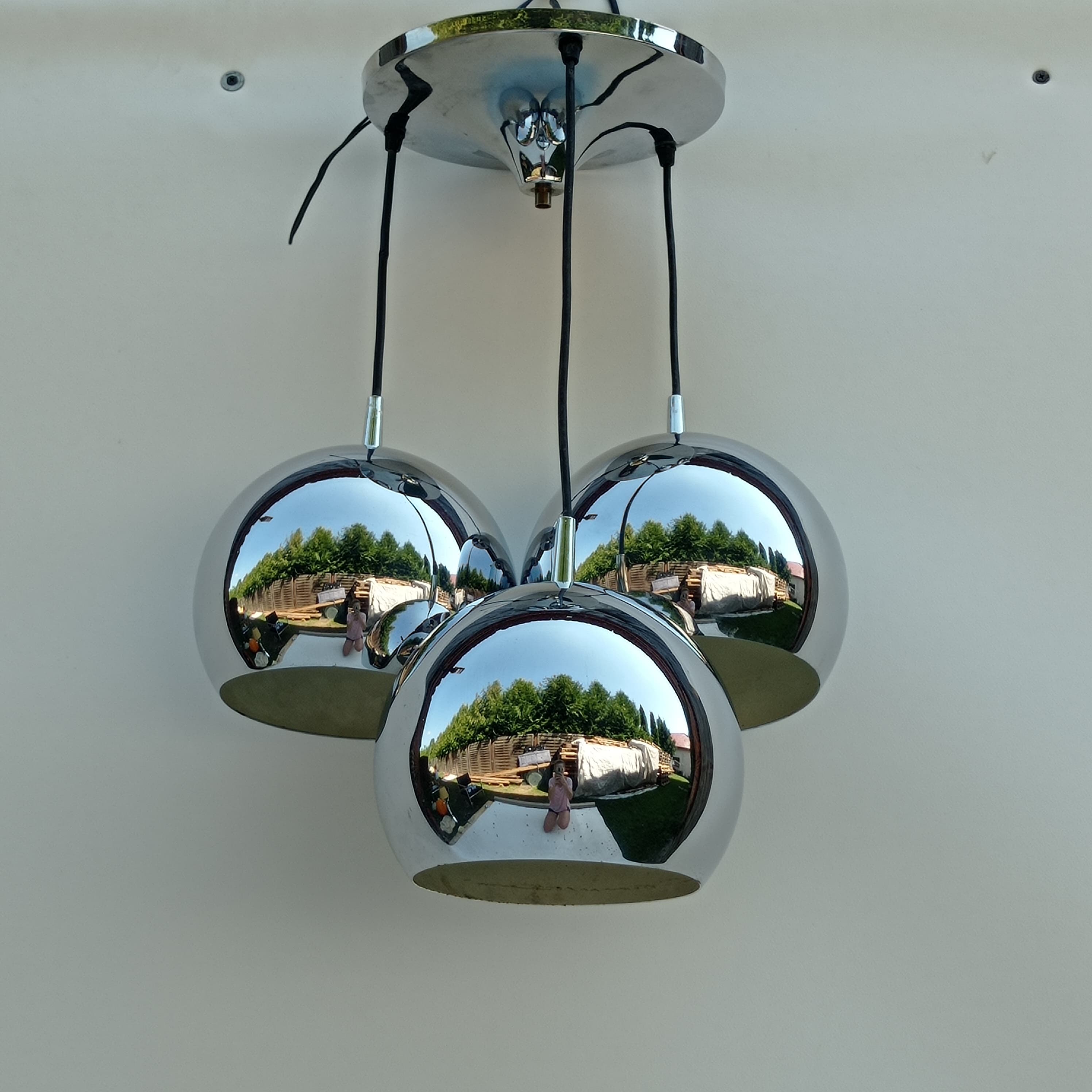 Cascade ceiling lamp Space Age from the 1970s, Germany