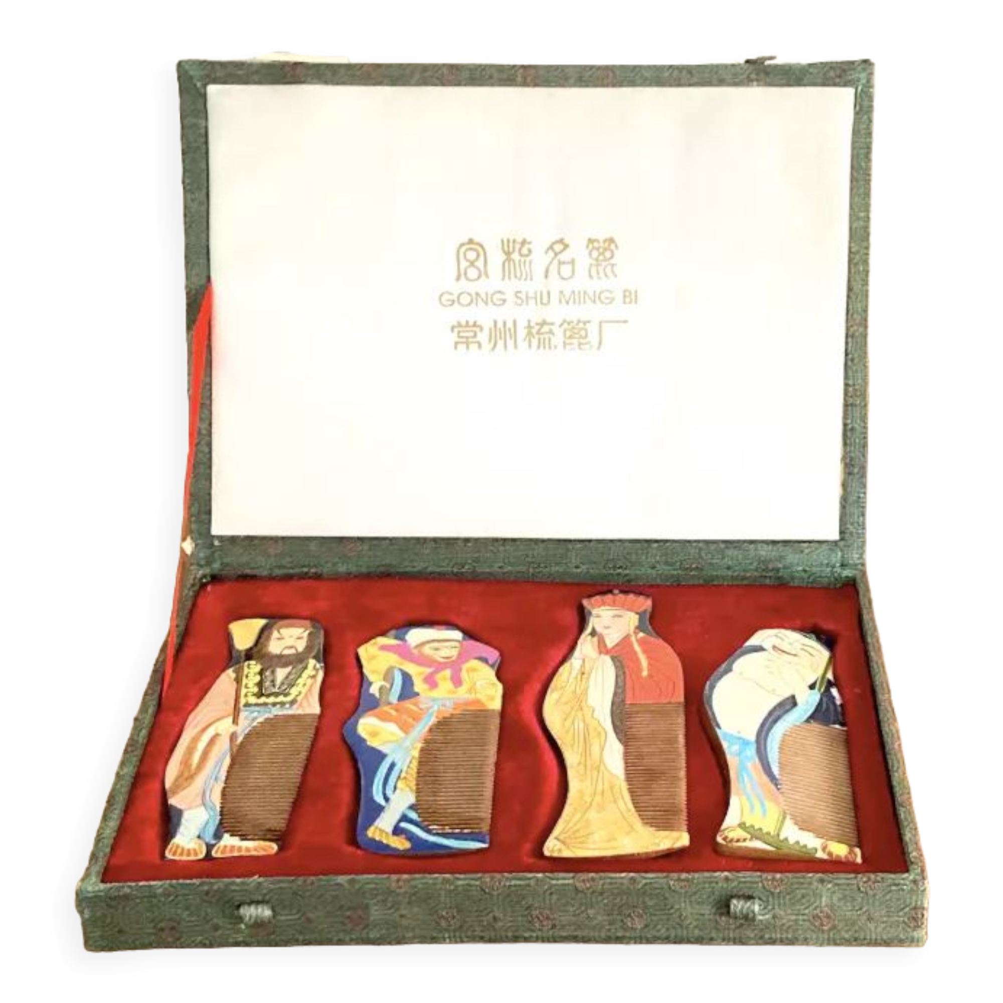 Box of ancient Chinese combs