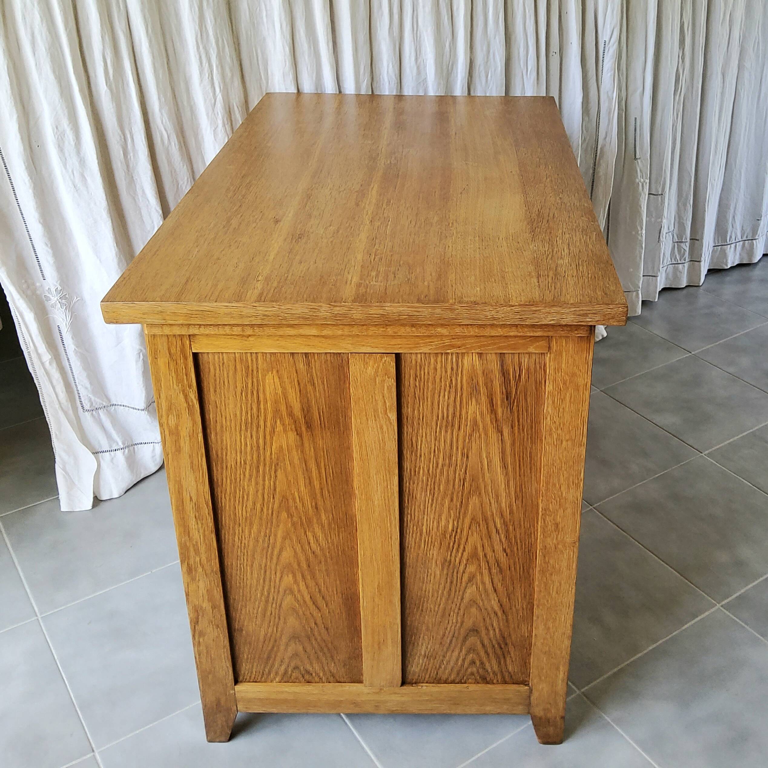 Bureau en chêne années 50/60