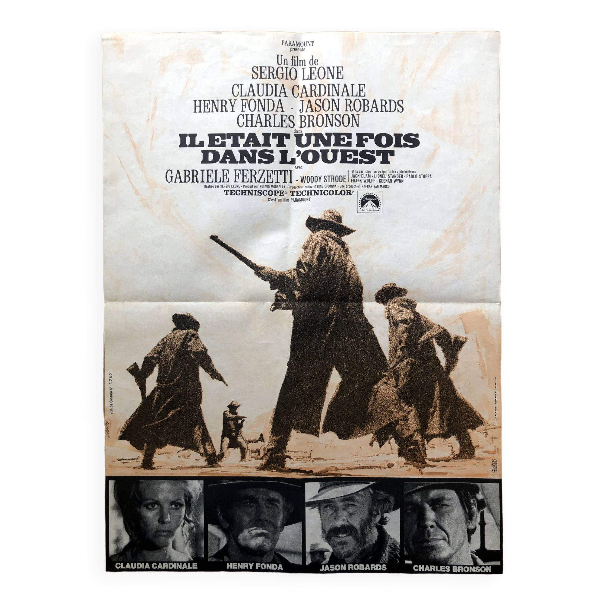 Original cinema poster "Once upon a time in the west" Sergio Leone