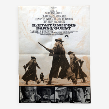 Original cinema poster "Once upon a time in the west" Sergio Leone