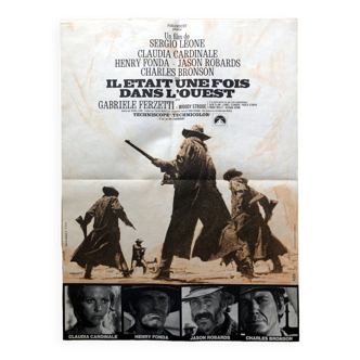 Original cinema poster "Once upon a time in the west" Sergio Leone