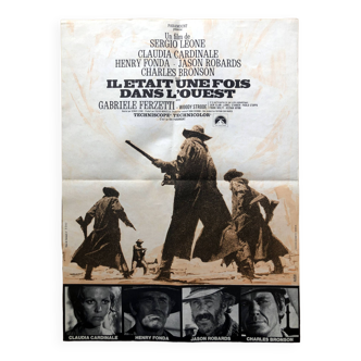 Affiche cinéma originale "Il était une fois dans l'ouest" Sergio Leone